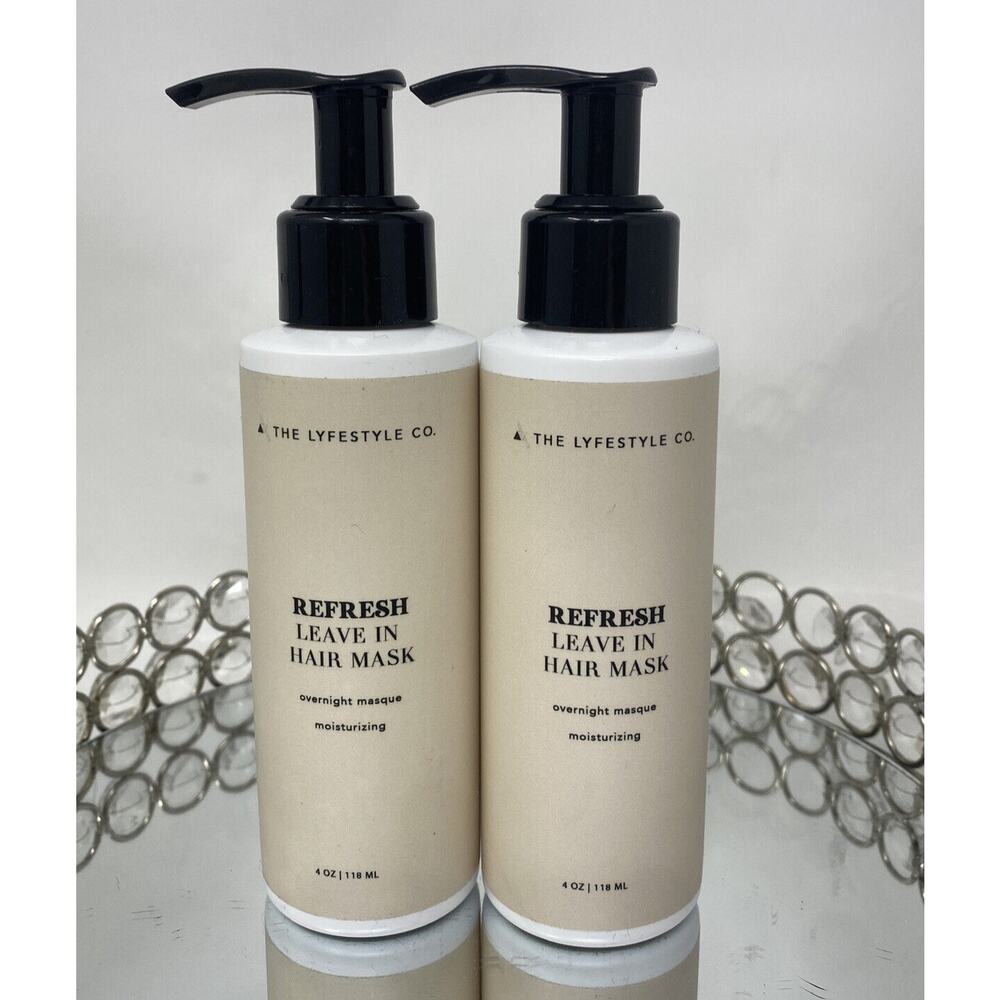 Lot of 2 - The Lyfestyle Co. Refresh Leave In Overnight Mask. Exp: 06/24